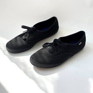 Keds Black Canvas Rubber Soled Women's Sneakers - Sz 7.5